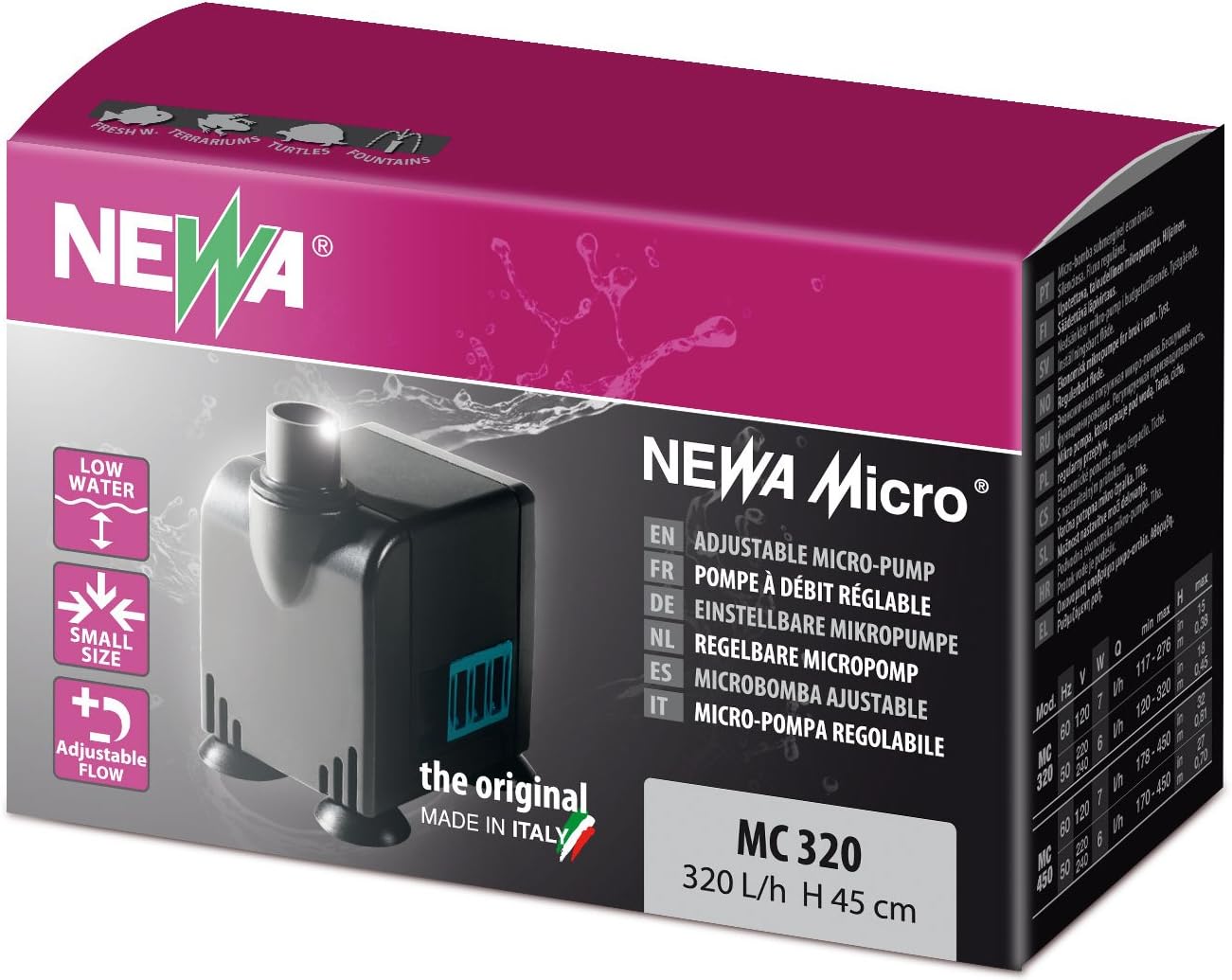Newa Micro 320 Pompa per Acquario Newa Micro 320 Pompa per Acquario